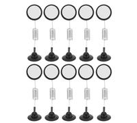 INOOMP 10pcs Label Holders Price Tag Clamps Plastic Steel Double-Headed Practical Simple Structure Clips for Supermarkets Market Price Display