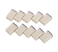 INOOMP 10pcs Mini Low Profile Square Truck Fuses Compact Automotive Micro Fuse Kit for Cars Suvs Boats Reliable Plastic Construction for Fast Fault Detection and Stable Electrical Flow