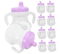 INOOMP 10pcs Miniature Doll Bottles Simulation Feeding for Role Play Dollhouse Accessories Enhance Empathy and Cognitive Skills