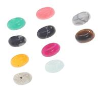 INOOMP 10pcs Natural Stones Cabochons No Hole Cabochons Beads Creative Shape Beautiful Delicate Design Natural Stone Material DIY Jewelry Making Decoration Supply for Craft Projects