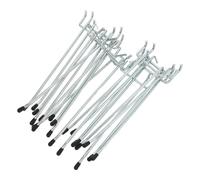 INOOMP 10pcs Pegboard Hooks for Hanging, Iron Garage Storage System Hooks, 18cm/7" Tool Storage Organizer for Efficient Space Management, Suitable for Garage and Studios, Holds 7-11lb