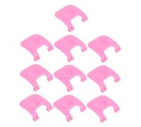 INOOMP 10Pcs PET Cage Clips Increased Friction Slots Sturdy Plastic Reinforcement Buckle for Rabbit Guinea Pig Hamster Playpens Easy Assembly Lock for Chicken Coop PET Cages Pink