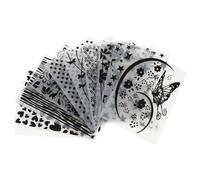 INOOMP 10pcs Plastic Embossing Folder Templates for DIY Craft, Fit into Embossing Machines, Create Pretty Patterns, for Handmade Envelopes and Scrapbooking Projects