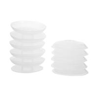 INOOMP 10pcs Plastic Empty Thread Bobbin Spools Anti-Tangle Design, 2 Inch Diameter White Plastic Spool for Craft and Sewing, for Outdoor Use and Travel Cord Management