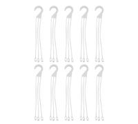 INOOMP 10pcs Plastic Flower Pot Hangers with Chain Hooks, Lightweight Heavy Duty Support, Suitable for 20cm Diameter Hanging Baskets, for Garden and Living Rooms