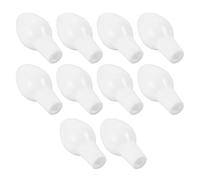 INOOMP 10pcs Silicone Nasal Irrigation Nozzles for Nasal Passages, Detachable Design and Efficient Cleaning, White Plastic Nozzle Caps for Home Nose Cleaning During Allergy Seasons