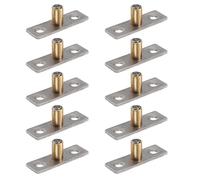 INOOMP 10pcs Sliding Barn Door Guide Barn Door Floor Guide Roller Copper Iron Quick Assembly Superb Weight Capacity 8mm Shaft Diameter for Sliding Closet Decorative Stopper Needs