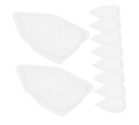INOOMP 10pcs Small Plastic Weigh Boats Capacity Scale Trays for Powder Dispenser Weighing Mixing Easy Clean Kitchen Scale Pans Compact Storage