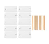 INOOMP 10pcs Storage Basket Acrylic Labels for Organization for Home and Office Shelves Includes Basket Tags Marking Label Tags and Container