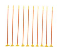 INOOMP 10pcs Suction Cup Replacement Arrows for Outdoor Archery with Tips Plastic Construction Portable Arrow Bag and Tube for Boys and Coordination Games