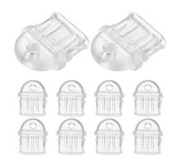 INOOMP 10pcs Type-c Dustproof Plugs Protective Charging Port Stoppers for Phones Easy Installation Transparent Design Prevent Dust from Entering Charging Ports Compatible with All Devices