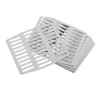 INOOMP 10pcs Weep Hole Cover for Brick Wall Brick Hole Weep Cover Stainless Steel with Sleek Modern Look Efficient Drainage and Integrates Seamlessly into Aesthetics for 3.2x2.7in