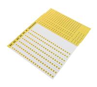 INOOMP 10sheet Electric Panel Labels Stickers Circuit Breaker Labels Adhesive Paper Quick Fault Response Seamless Integration Yellow Identification Stickers for Electrician Industrial