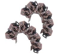 INOOMP 12 Sets Cabinet Door Latch Zinc Alloy Spring Loaded Door Catch with Dual Roller for Wardrobe Smooth Performance and Versatile Fit for Narrow Kitchens and Closets