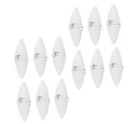 INOOMP 12 sets Pet Cuttlebone Chew for Parrots and Hamsters Natural Calcium Grinding Aid Creative Shape Design for Cage Attachment Dental Care for Small Pets