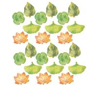 INOOMP 120 Sheets Self Adhesive Notepads Leaf Shaped Colored Note Pads Portable Thick Paper Memo Stickers for School and Home Office Supplies