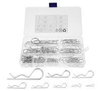 INOOMP 125pcs Stainless Steel Cotter Pins Heavy Duty Hitch Pins Built to Last Prevent Loosening Silver Assortment for Lawn Mowers Machinery Equipment Repairs