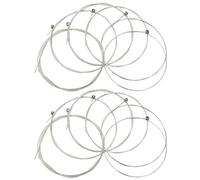 INOOMP 12pcs Acoustic Electric Guitar Strings | Heavy Steel Strings for Folk Performance | Replacement Accessory for Classical Guitar, Stainless Steel