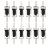 INOOMP 12pcs Aquarium Air Check Valve for Fish Tank and Air Pump Non Return Abs Plastic One Way Valve with Leak Prevention Suitable for 4.5mm Airline Tubing