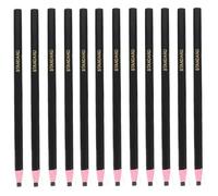INOOMP 12pcs Black Wax Pencils Peel-off Markers Easy to Use Paper and Wax Material Portable Crayons with Sharpener for Drawing and Art Projects