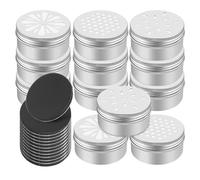 INOOMP 12pcs Dog Training Scent Tins Set with Honeycomb, Leaf, and Juice Hole Designs + 12 Soft Magnetic Stickers 25x2mm for Canine Nose Work and Agility Training Supplies