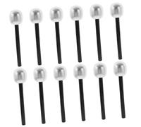 INOOMP 12PCS Fake Microphone Toy Set for Party Cosplay Simulation Props for Boys and Girls Retro Styling for Role Play and Performances