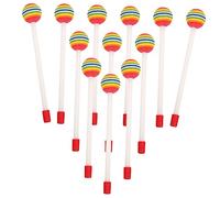 INOOMP 12pcs Lollipop Drumsticks Boys and Girls Drum Sticks Jazz Drum Stick for Beginners Practice Musical Toys