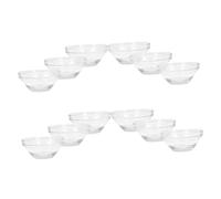 INOOMP 12pcs Mask Containers Glass Bowls Essential Oil Mixing Bowls Lightweight for Home Use and Business Trips