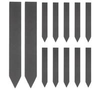 INOOMP 12pcs Natural Slate Seedling Labels 15x2cm - Waterproof Reusable Garden Plant Tags for Vegetables, Herbs, and Flowers - Outdoor Vegetable Garden Markers for Pots and Seed Trays