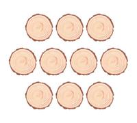 INOOMP 12pcs Natural Wood Slices Unfinished Round Wooden Slices for Coasters and Crafts, Not Easy to Break, Protect Table from Heat, for DIY Home Decor and Placemats