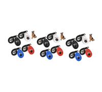 INOOMP 12pcs Pet Training with Big Button Clicker for Dogs Cats and Horses Loud Sound Easy to Use with Wrist Strap for Sessions