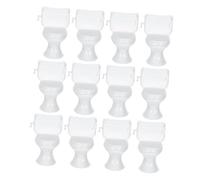 INOOMP 12pcs Scale Bathroom Furniture for DIY Crafts Cake Decoration Realistic Mini Potty for Doll House Scene