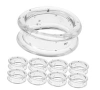 INOOMP 12pcs Silicone Finger Rings for Scissors Soft Ergonomic Finger Protectors with Durable Grips Grooming Shear Thumb Inserts for Pet Nail Clippers and Dog Grooming Scissors