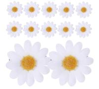 INOOMP 12pcs Simulation Daisy Hair Clips Flowers Fresh Hair Barrettes Hair for Ladies and Girls