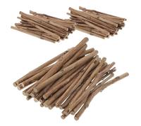 INOOMP 150pcs Unfinished Wood Sticks Wood Log Sticks Brown Tea Tree Precise Craftsmanship Ample Quantity for Model Building Handicrafts