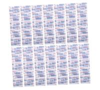 INOOMP 150pcs Waterproof Blue Metal Detectable Adhesive Bandages for Food Service, Breathable Pe Material with High-Visibility Square Patches, Comfortable Wound Protection for Food