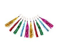 INOOMP 15pcs Cat Teaser Replacement Tassel Heads with Bells Interactive Cat Wand for Indoor Random Color Mix Fun Exercise and Hunting Play for Kittens and Adult Random Color