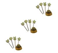INOOMP 15pcs Natural Catnip Lollipop Support Playful Energy for Cats Edible Cat Snacks Fun Shapes Promotes Appetite Healthy Tongue Movement