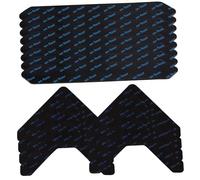 INOOMP 16pcs Curling Non Skid Rug Pad Stickers Reusable Carpet Adhesive Fixing Pads for All Floor Types Non Slip Grippers to Prevent Curling and Sliding Easy Application and Residue