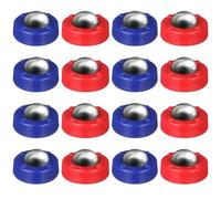 INOOMP 16Pcs Mini Shuffleboard Pucks Replacement Beads Lightweight Plastic Tabletop Game Accessories for Family Indoor Fun and Kids Play