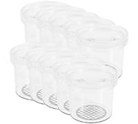 INOOMP 16pcs Small Magnifying Observation Boxes for Insects with High Transparency Abs Material and Air Flow Lid, Portable Critter Viewer Box for Kids Outdoor Exploration and Research