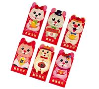INOOMP 18pcs 2020 Red Envelopes with Adorable Cartoon Rodent Design, Paper Money Envelopes Featuring Eye-catching Mouse Pattern, for Special Occasions and Weddings to Create