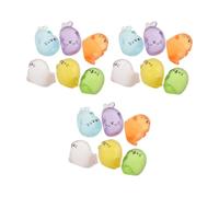 INOOMP 18pcs Cute Mini Resin Seal Figurine with Glow the Dark Effect, Lightweight and Easy to Place Decorative Ornament for Home Desk Decor and Plant Pots