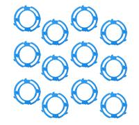 INOOMP 18pcs Head Blade Retainer Ring for S5000 Electric Rotary, Plastic Quick System Replacement Accessory, Compact Blue Design for Travel and Bathroom Use