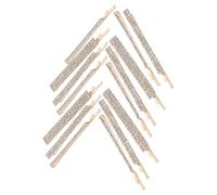 INOOMP 18pcs Rhinestone Bobby Pins Alloy Sparkly Hair Side Clips for Bangs Wedding Prom Styling Accessories