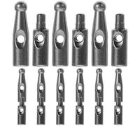INOOMP 18pcs Umbrella Tail Beads, Plastic Umbrella Bone Cover Replacement End Tips Universal Umbrella Components for Folding Umbrella Rain Umbrella Repair Parts