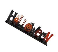 INOOMP 1Pc Chic Wooden Halloween Ornament Unique Decorative Letters Design Prop for Home Adornment Scene Layout Decor for Parties Photo Props Gifting