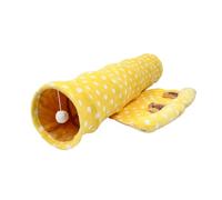 INOOMP 1pc Foldable Cat Tunnel Interactive Plaything for Indoor Cats Lightweight Canvas Design Breathable Scratch-resistant for Kittens Adult Fun Hideaway for Endless Entertainment