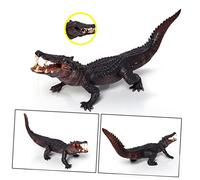 INOOMP 1Pc Kaprosuchus Model Wildlife Ornament Plastic Wild Animal Decor for Realistic Birthday present Stylish Desktop Decoration for Boys and Animal Lovers