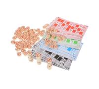 INOOMP 1set Bingo Game Supplies Party Bingo Number Cards and Chess Pieces for Family Fun and Interactive Gatherings